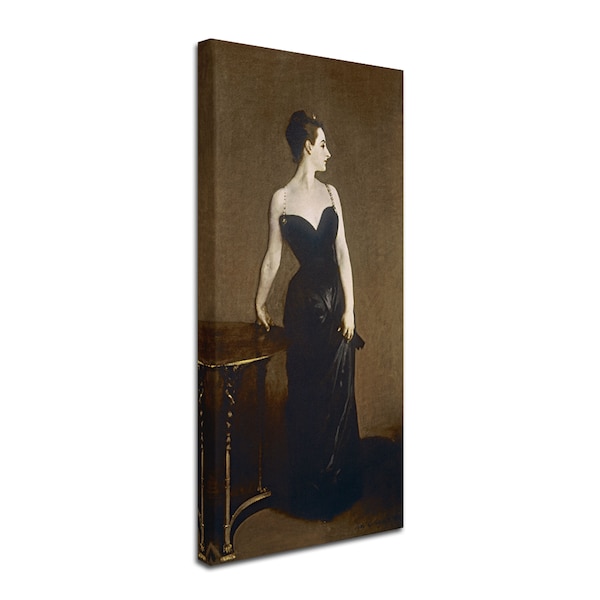 John Singer 'Portrait Of Madame Gautreau' Canvas Art,16x32